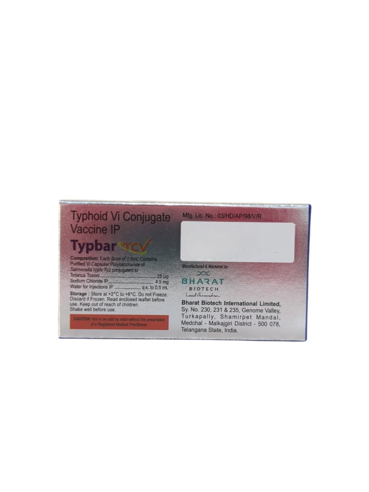 Typbar TCV Vaccine