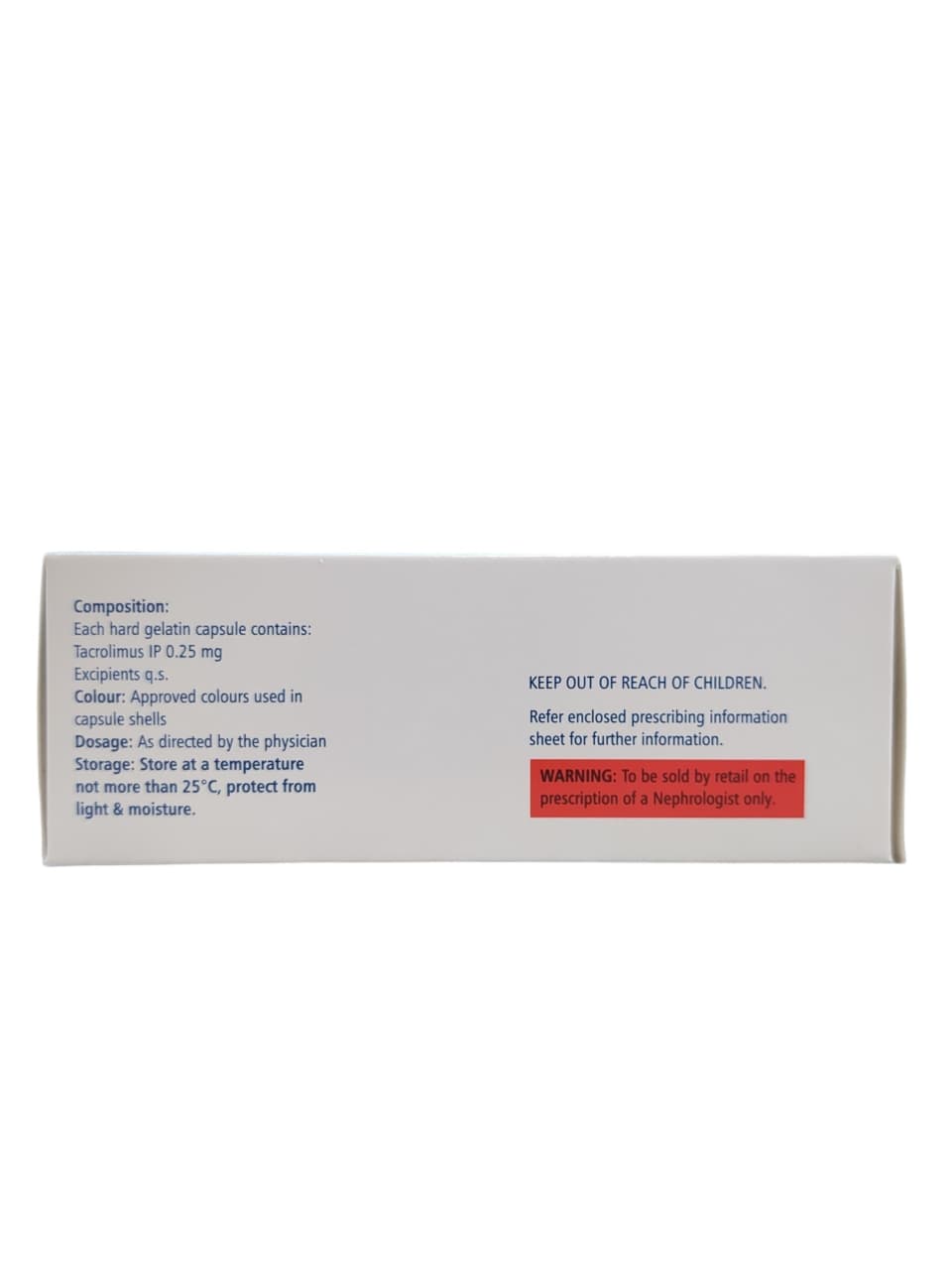 Tacrograf 0.25mg Capsule