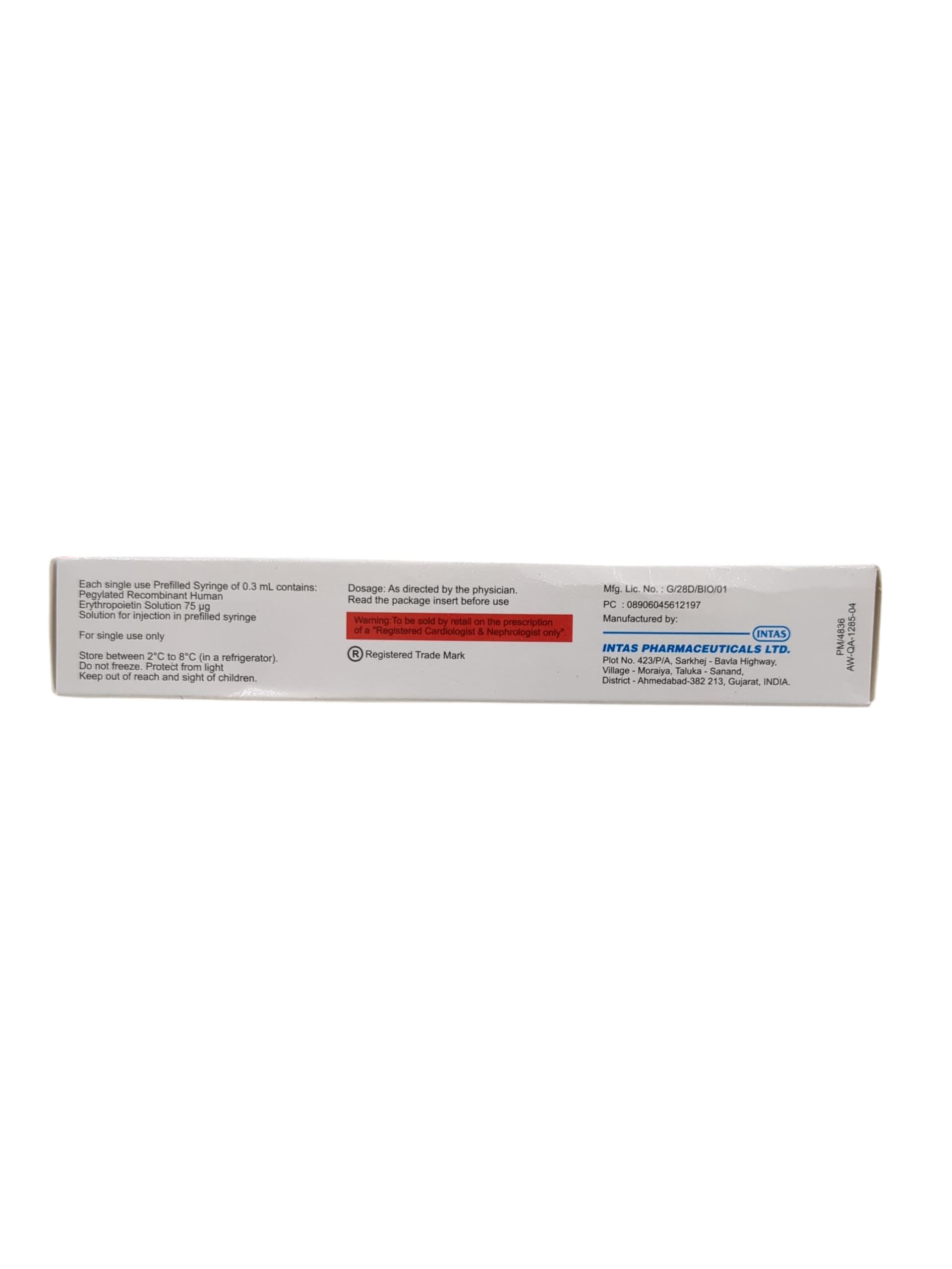 Erypeg 75mcg Injection