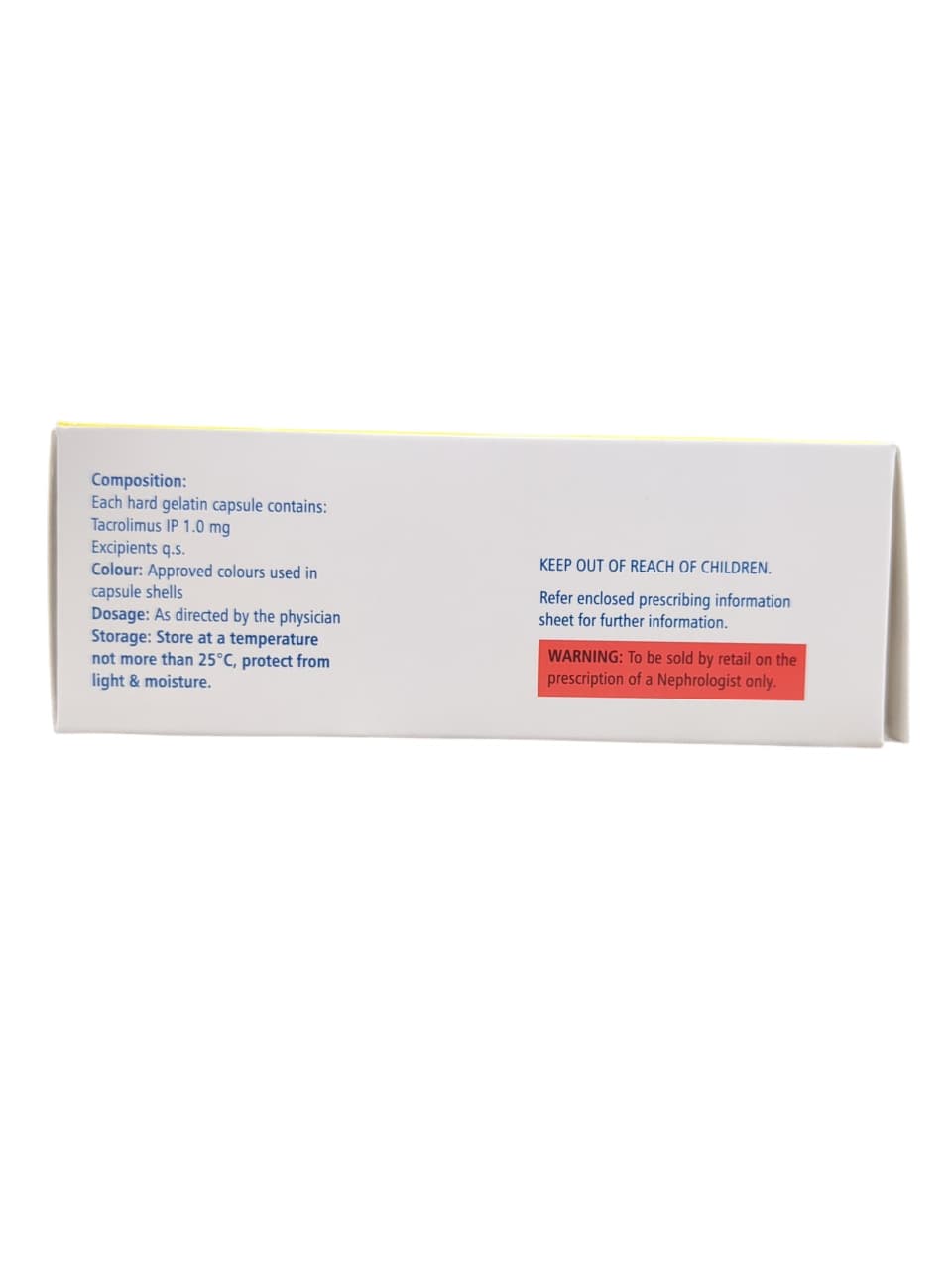Tacrograf 1 mg Capsule