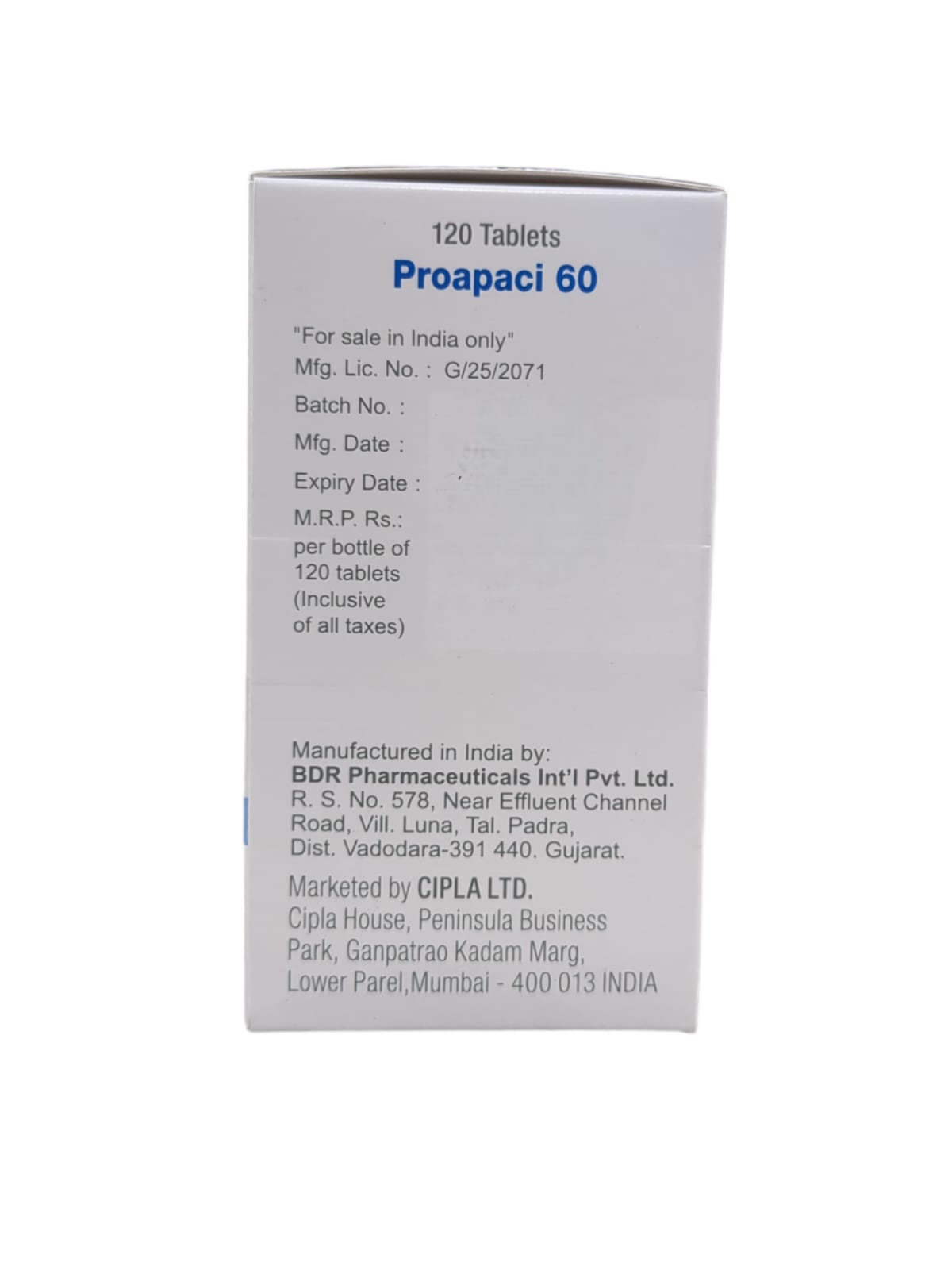 Proapaci 60mg Tablet