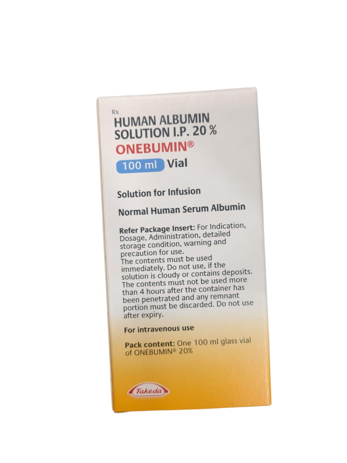 HUMAN ALBUMIN 20% 100ML