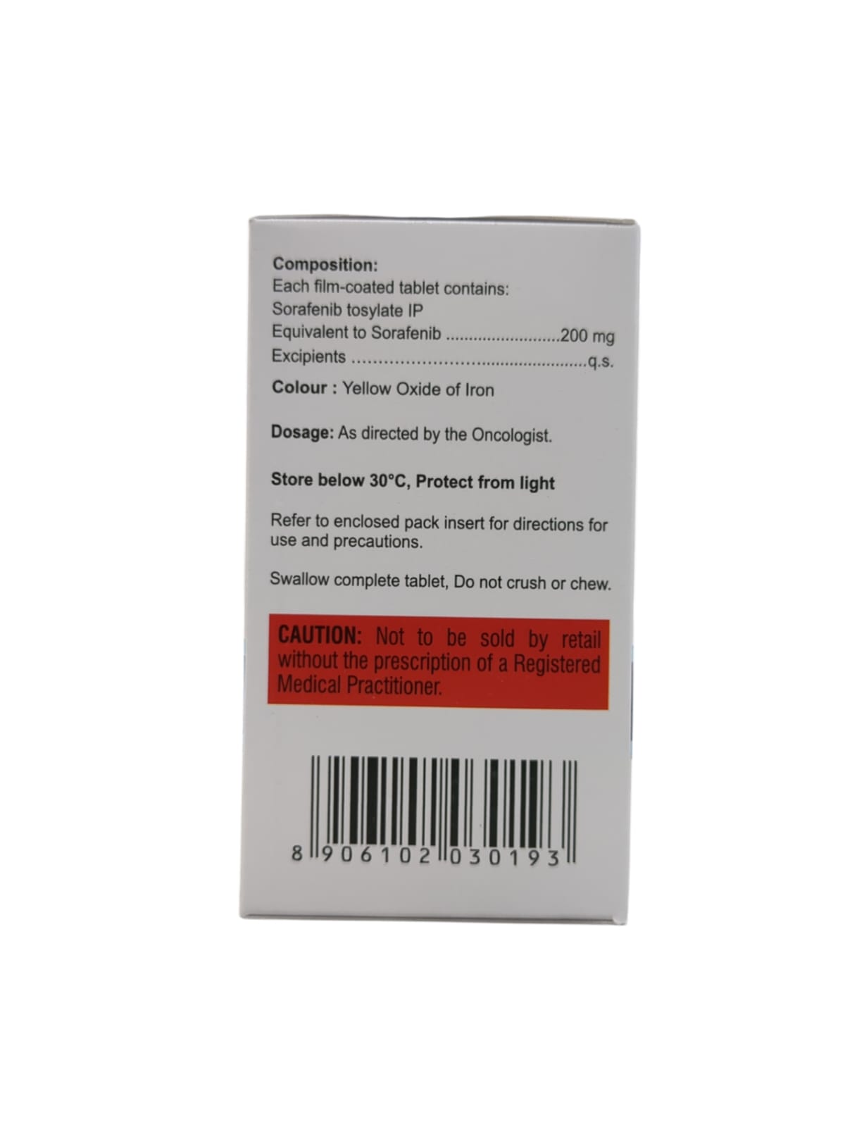 Sorafekast 200mg Tablet (120 Tablet)