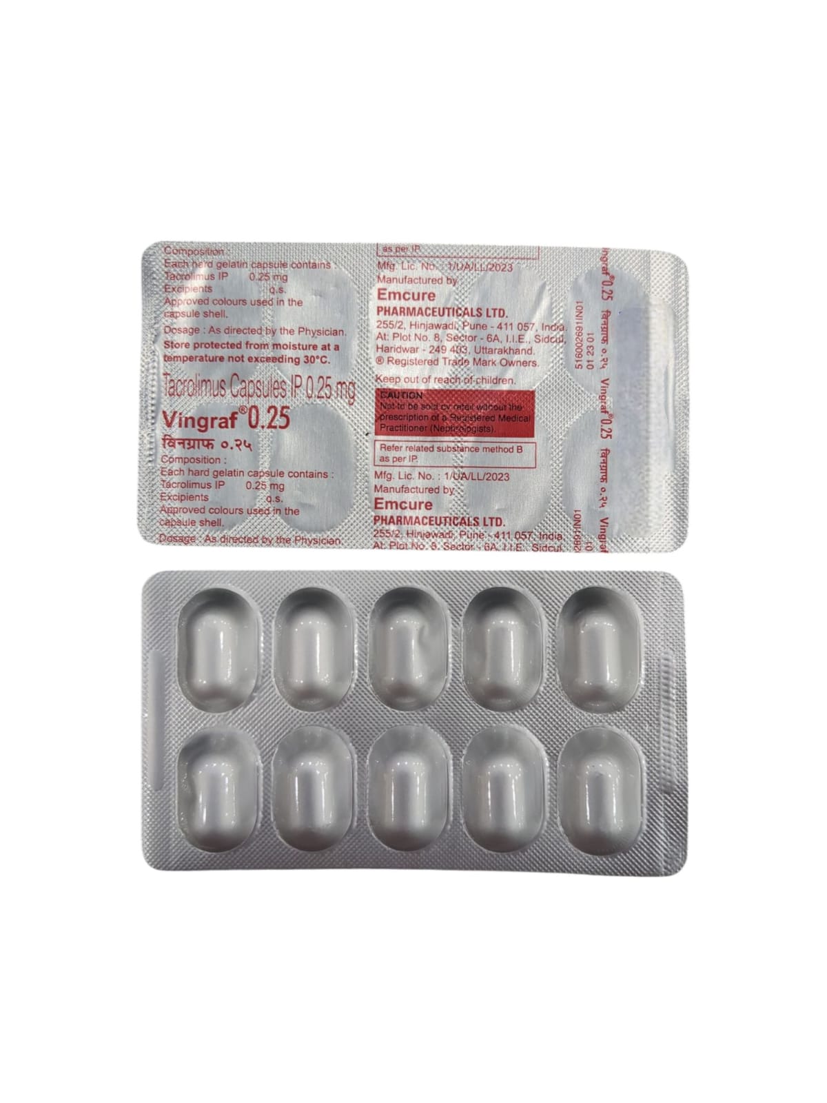 Vingraf 0.25 Capsule