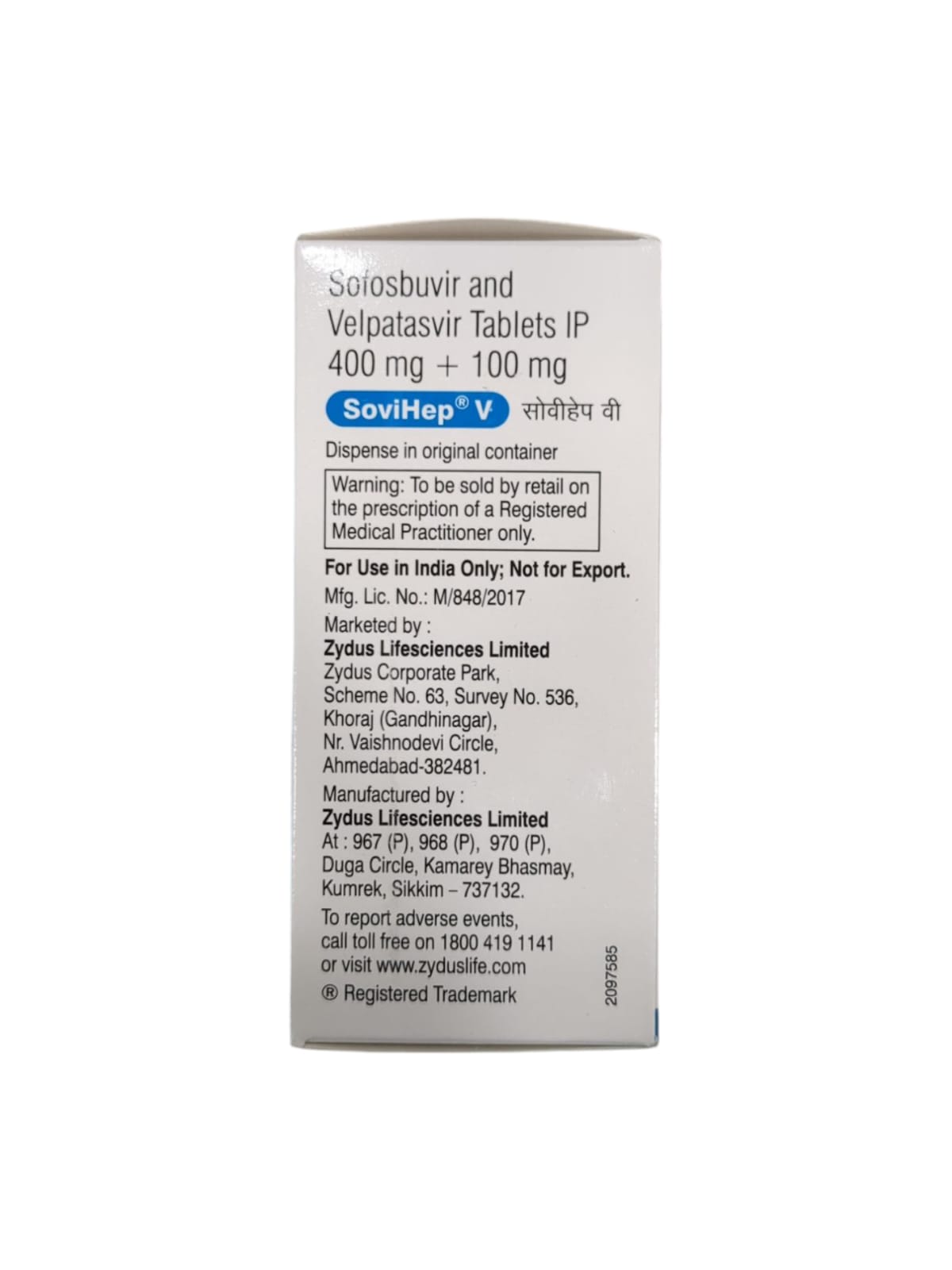 Sovihep V 400mg/100mg Tablet