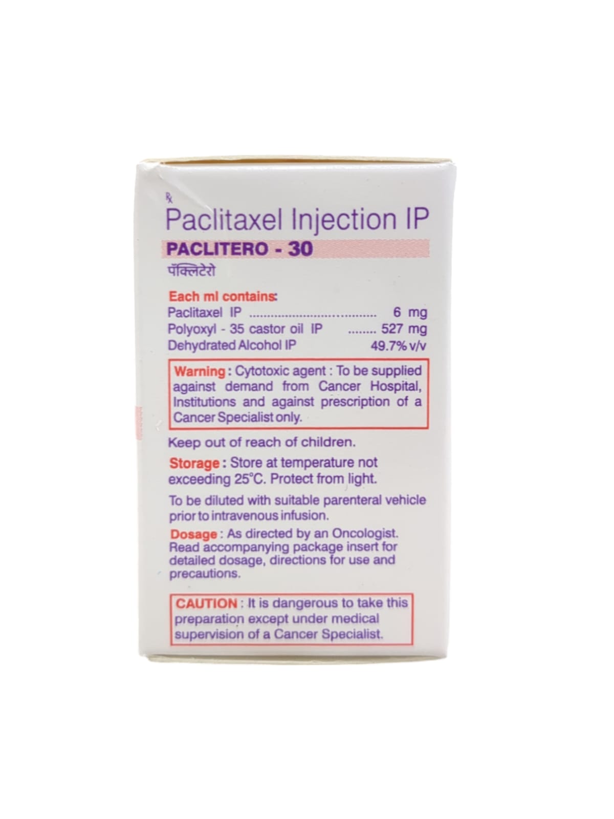 Paclitero 30mg Injection