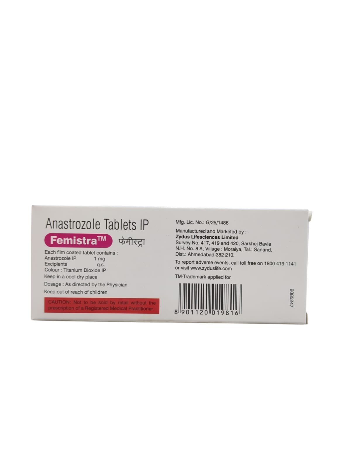 Femistra 1mg Tablet