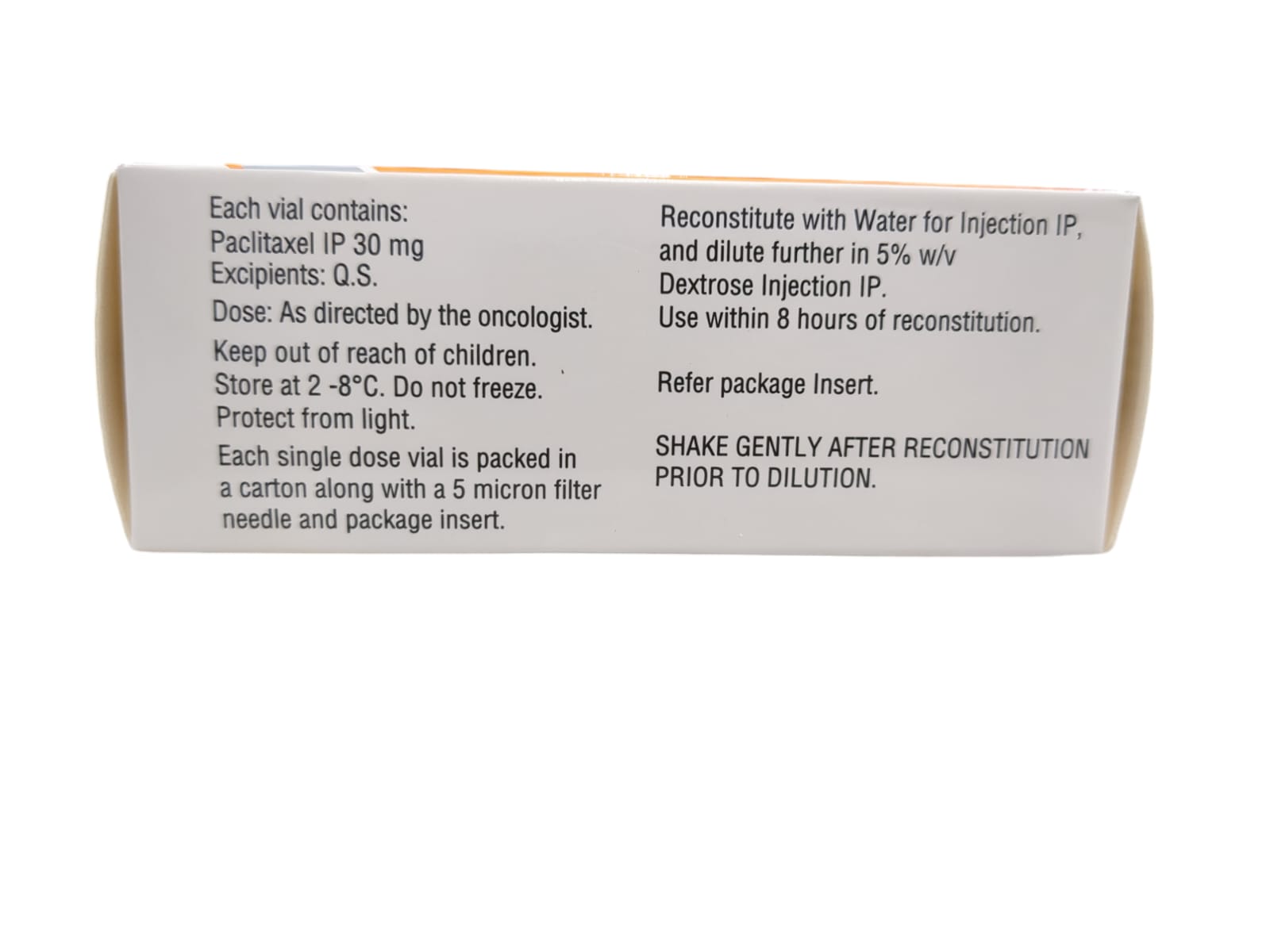 PacliAqualip 30mg Injection