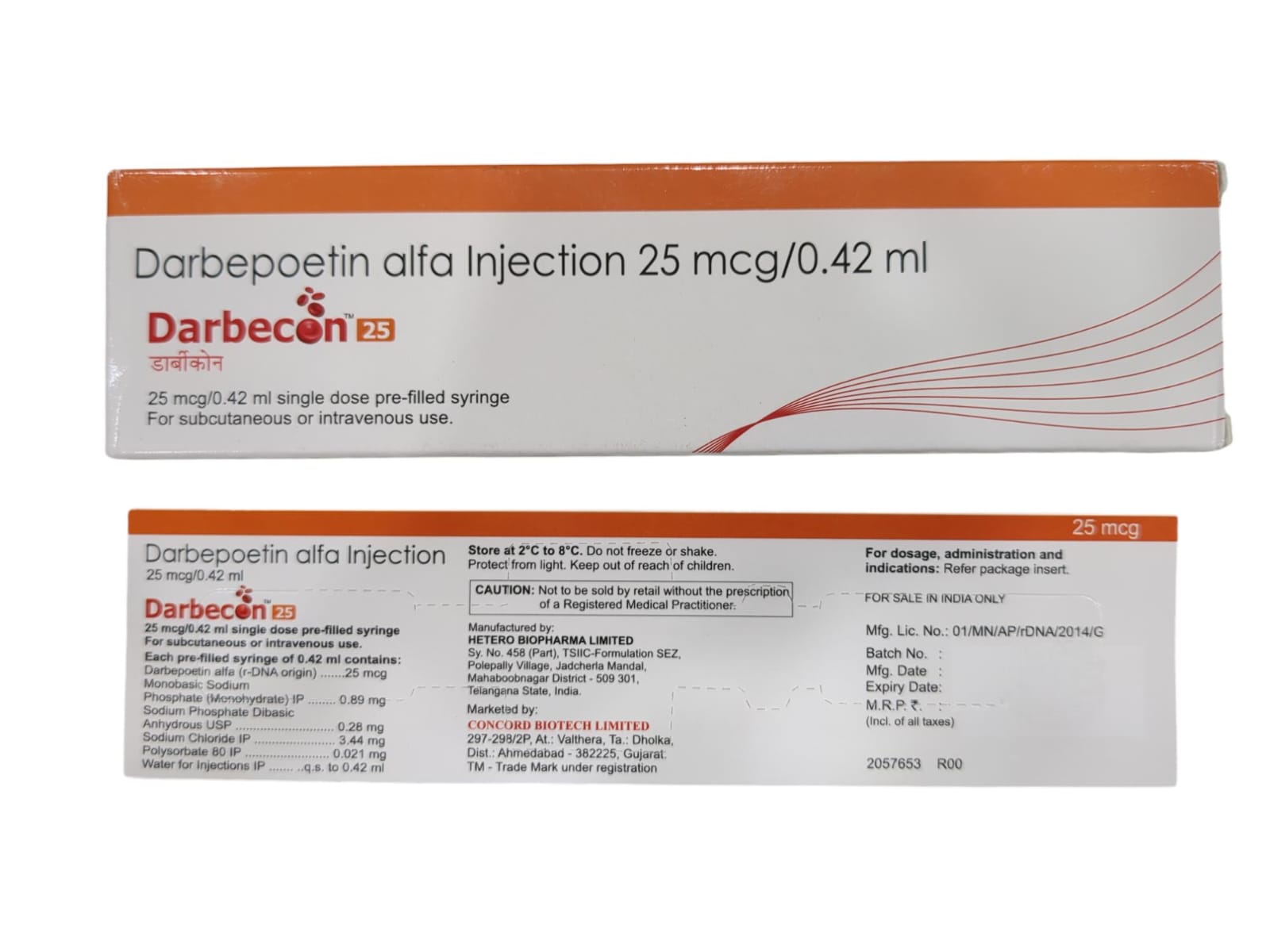 Darbecon 25mcg Injection