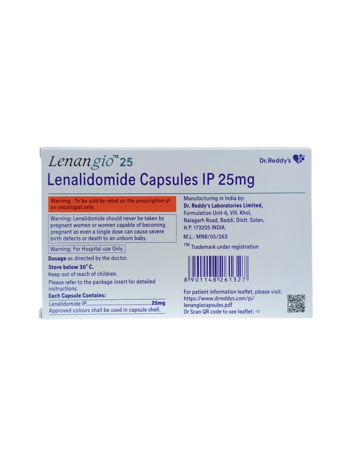 Lenangio 25mg Capsule
