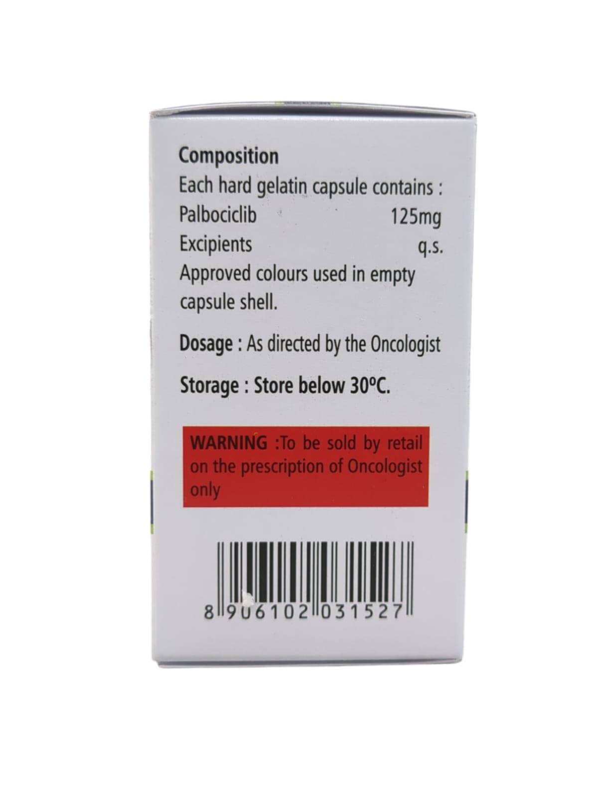 Palbocib 125mg Capsule