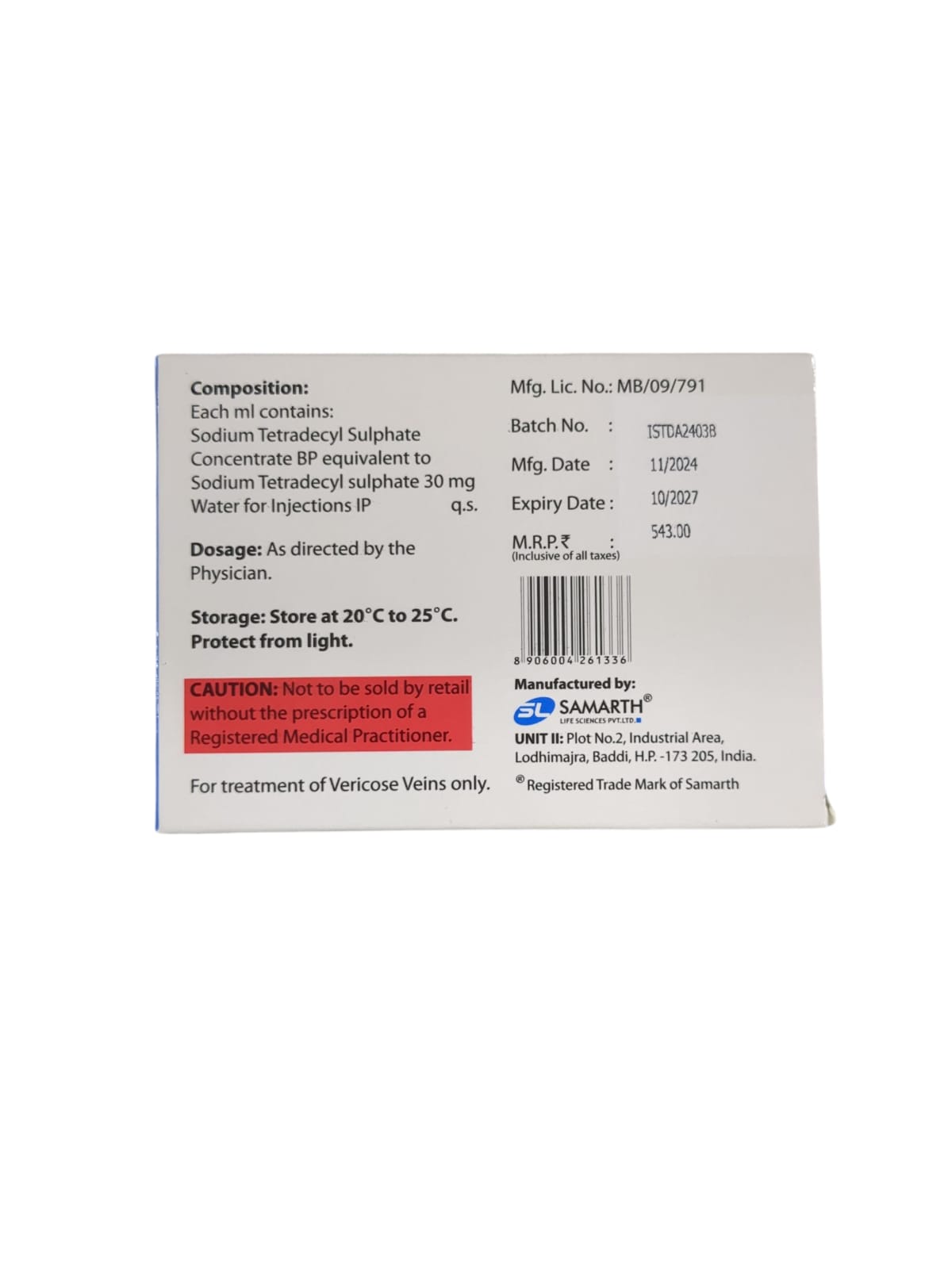 Setrol 3 % Injection